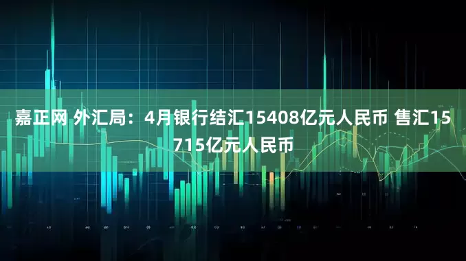 嘉正网 外汇局：4月银行结汇15408亿元人民币 售汇15715亿元人民币